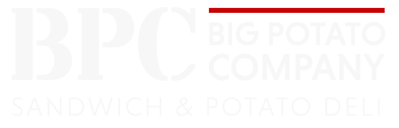 big potato logo white